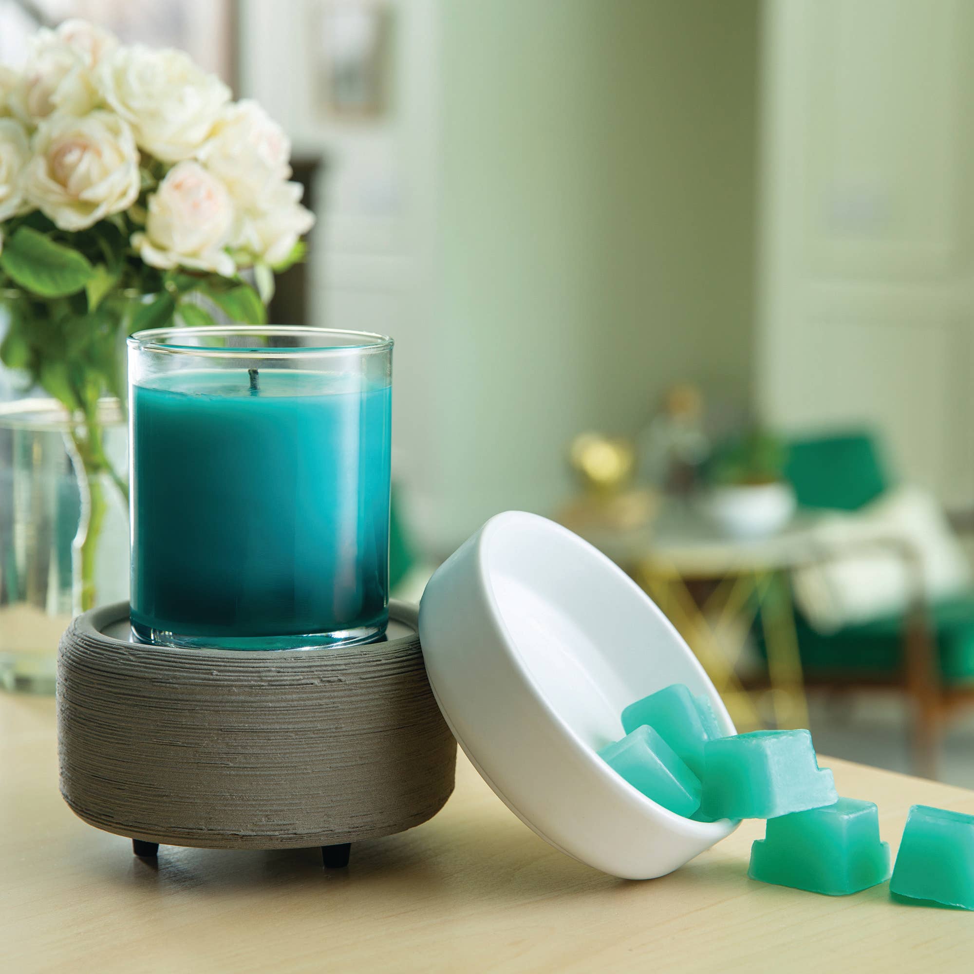 CANDLE WARMERS® GRAY 2 in1 Classic Duftlampe elektr. Keramik