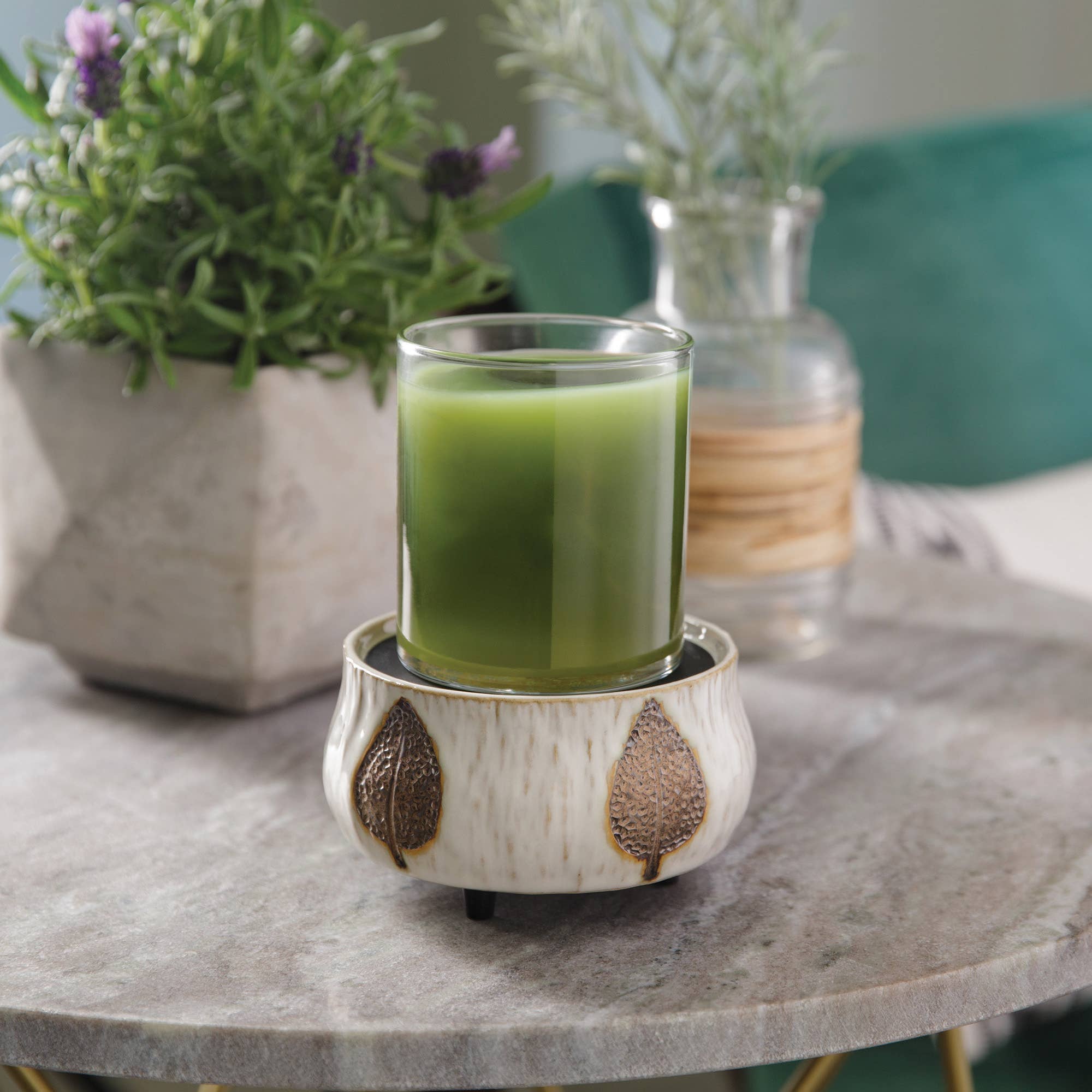 CANDLE WARMERS® BRONZE LEAF 2 in1 Classic Duftlampe Keramik - shop_name