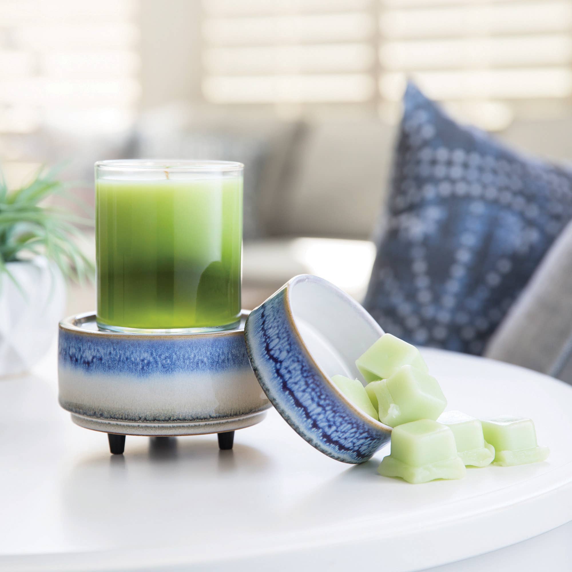 CANDLE WARMERS® HORIZON 2 in1 Classic Duftlampe creme/blau - shop_name