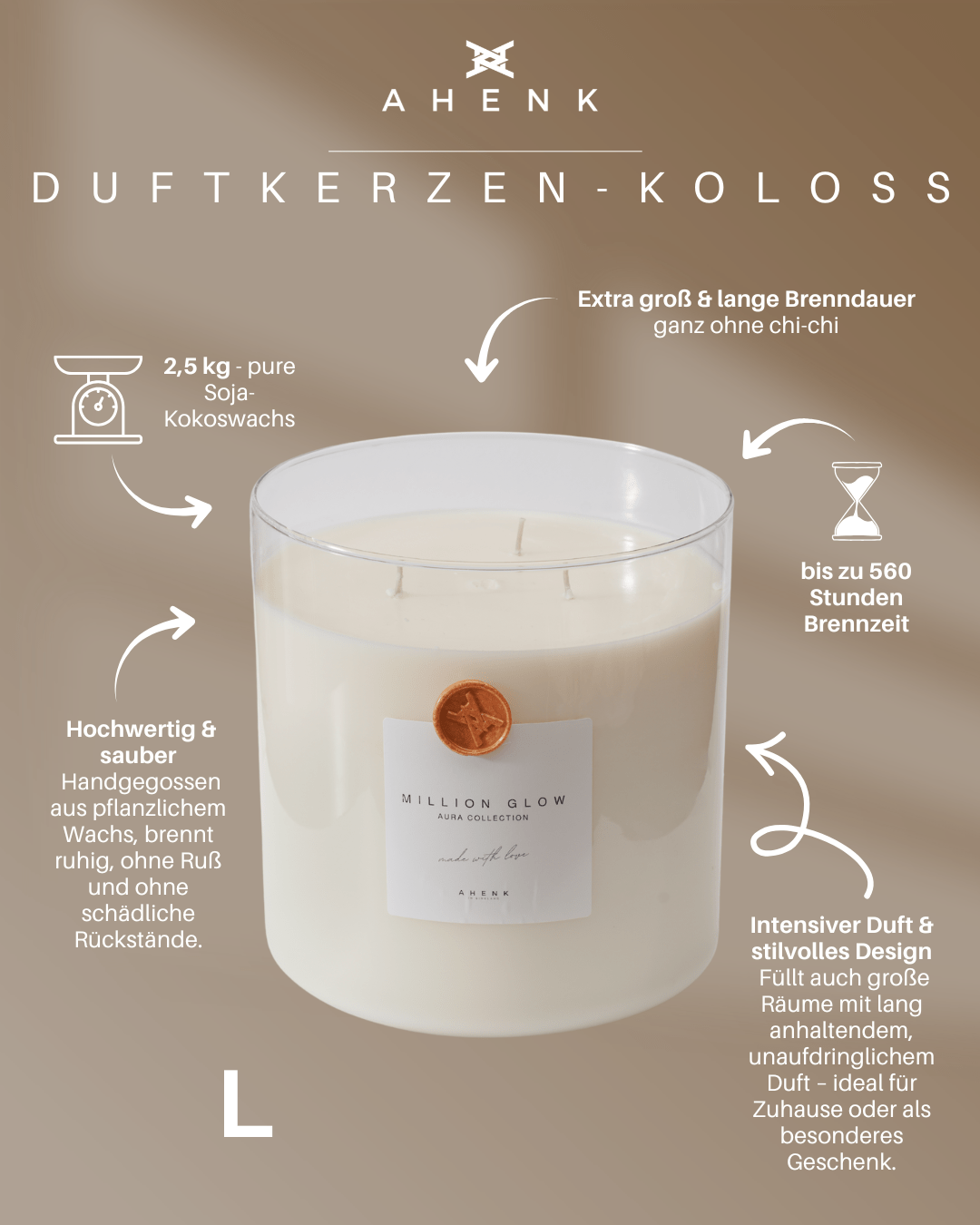 Duftkerze L - 2,5 KG - shop_name